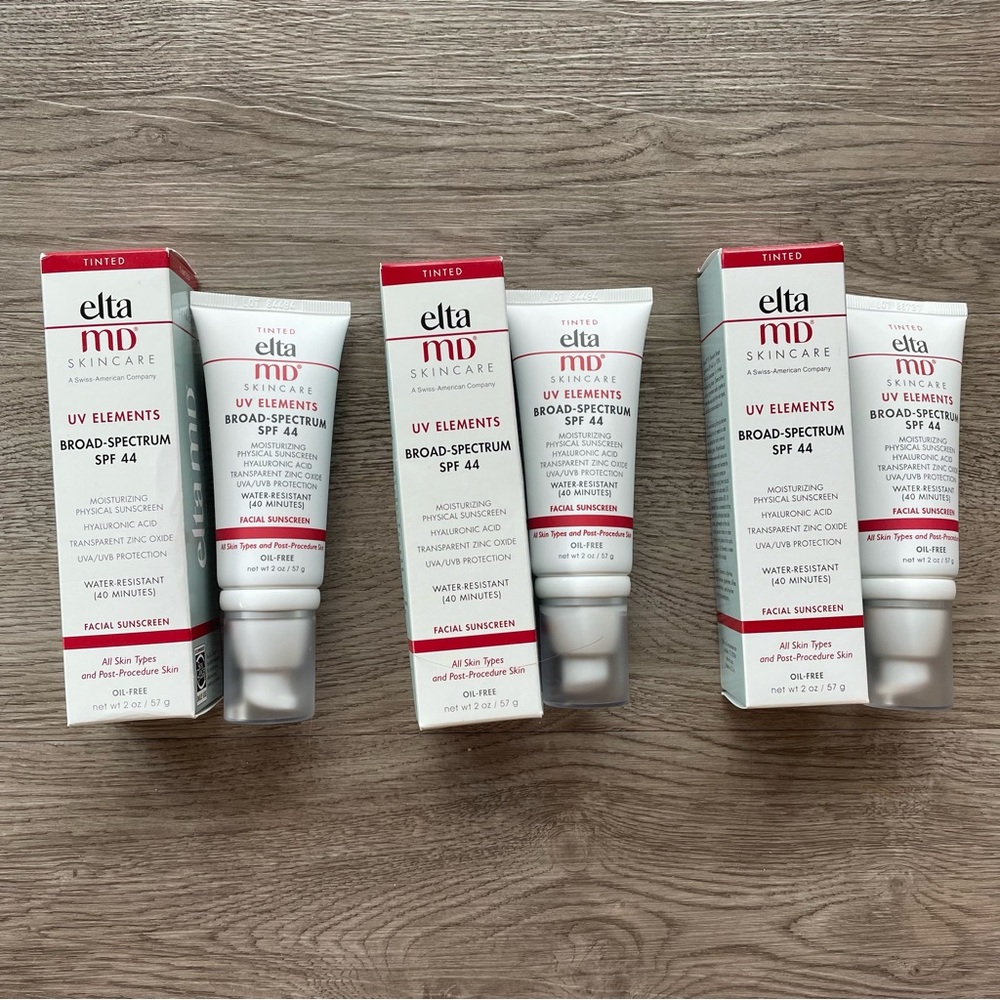 3x NWT EltaMD UV Elements Tinted SPF 44 Broad-Spectrum SPF (Original Formula)
